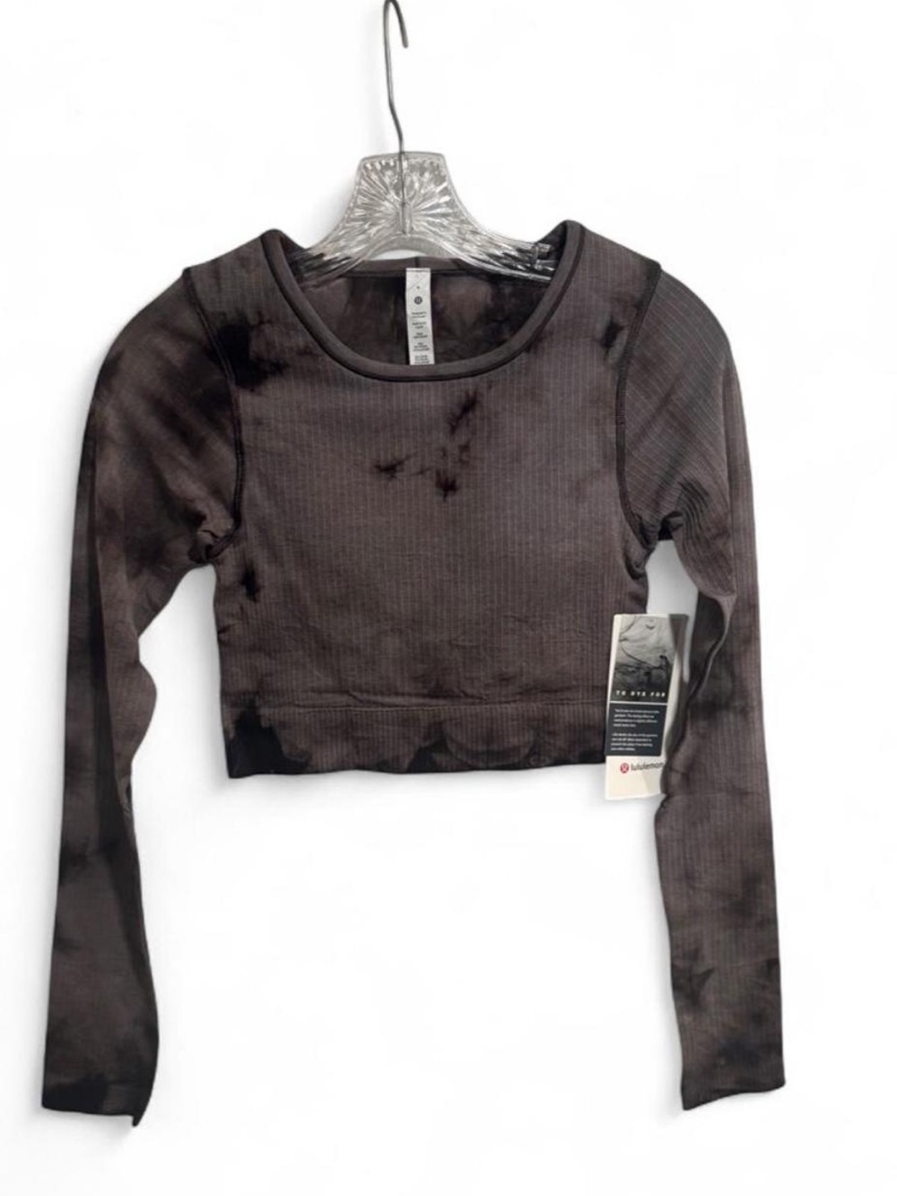 Lululemon Ebb to Street
Long-Sleeve Shirt (Marble Dye Black
Granite) size 4